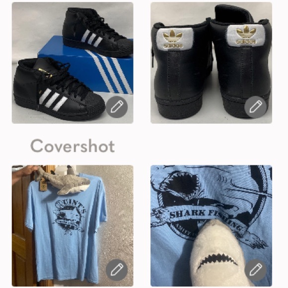 Adidas Originals w box sz6+JAWS Quint’s🦈🎣 Amity🏝XL+🦈15x7” - Picture 1 of 17